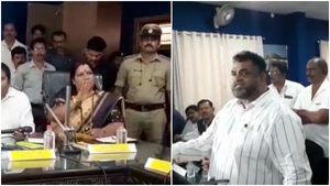  ಹುಬ್ಬಳ್ಳಿ- ಅಂಕೋಲಾ ರೈಲ್ವೆ ಯೋಜನೆ ಸಭೆ: ಶಾಸಕಿ ರೂಪಾಲಿ-ಮಾಜಿ ಶಾಸಕ ಸತೀಶ್ ಸೈಲ್‌ ವಾಕ್ಸಮರ 