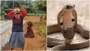 ಶಿವಮೊಗ್ಗ; ನಾಗರಹಾವು ಹಿಡಿಯುತ್ತಿದ್ದಂತೆ ಮಹಿಳೆಯರ ಮೈಮೇಲೆ ಬಂದ ನಾಗ ದೇವತೆ? 