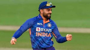 ಭಾರತದ ಗೆಲುವಿನ ಜೊತೆ ಗಮನ ಸೆಳೆದ ವಿರಾಟ್ ಕೊಹ್ಲಿ ಸೆಲಬ್ರೇಶನ್ 