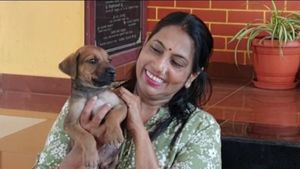 1 ಲಕ್ಷ ಮೌಲ್ಯದ ನಾಯಿ ಮರಿ ಖರೀದಿಸಿದ ಉಡುಪಿಯ ಶ್ವಾನ ಪ್ರೇಮಿ