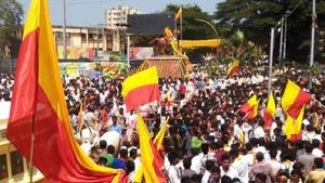 'ಕನ್ನಡಕ್ಕೆ ಜೈ, ಕರ್ನಾಟಕಕ್ಕೆ ಸೇರಿಸಿ' ಎಂದು ಒತ್ತಾಯಿಸಿದ ಮಹಾರಾಷ್ಟ್ರ ವಾಸಿಗಳು 