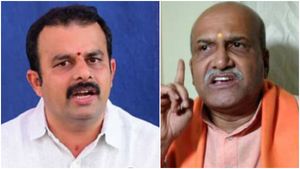 ಸಚಿವ ಸುನೀಲ್ ಕುಮಾರ್‌ ಕ್ಷೇತ್ರದ ಮೇಲೆ ಕಣ್ಣಿಟ್ಟ ಮುತಾಲಿಕ್‌: ಕ್ಷೇತ್ರ ಬಿಟ್ಟುಕೊಡುವಂತೆ ಆಗ್ರಹ