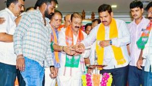 ನಾರಾಯಣಗೌಡರು ಯಾವುದೇ ಕಾರಣಕ್ಕೂ ಬಿಜೆಪಿಗೆ ದ್ರೋಹ ಮಾಡುವುದಿಲ್ಲ-ವಿಜಯೇಂದ್ರ