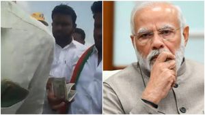  Modi In Karnataka: ಮೋದಿ ಸಮಾವೇಶಕ್ಕೆ ಬಂದ ಜನರಿಗೆ ಹಣ ಹಂಚಿಕೆ : ಕುಡಚಿ ಶಾಸಕನ ವಿರುದ್ಧ ಕಾಂಗ್ರೆಸ್ ಆರೋಪ