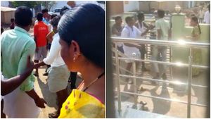  ಬಳ್ಳಾರಿಯಲ್ಲಿ ಬಿಜೆಪಿ-ಕಾಂಗ್ರೆಸ್‌ ಮಾರಾಮಾರಿ: ಕಾರ್ಯಕರ್ತನ ತಲೆಗೆ ಕಲ್ಲೇಟು 