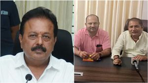 ಮಂಡ್ಯ: ಸಚಿವ ಚಲುವರಾಯಸ್ವಾಮಿ ರಾಜೀನಾಮೆಗೆ ಒತ್ತಾಯಿಸಿ ಬಿಜೆಪಿ ಅಹೋರಾತ್ರಿ ಧರಣಿ 