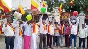  ಚಾಮರಾಜನಗರದಲ್ಲಿ ಕಾವೇರಿ ಕಿಚ್ಚು: ಖಾಲಿ ಕೊಡ ಪ್ರದರ್ಶಿಸಿ ಕನ್ನಡಪರ ಸಂಘಟನೆಗಳ ಆಕ್ರೋಶ