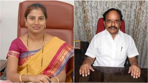 ಭೂ ಕಬಳಿಕೆ, ದೌರ್ಜನ್ಯ ಆರೋಪ: ಸಚಿವ ಡಿ.ಸುಧಾಕರ್ ರಾಜೀನಾಮೆಗೆ ಪೂರ್ಣಿಮಾ ಶ್ರೀನಿವಾಸ್ ಆಗ್ರಹ