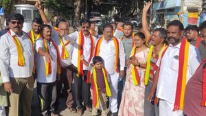 ಕಾವೇರಿ ಹೋರಾಟಕ್ಕಿಳಿದ 5 ವರ್ಷದ ಬಾಲಕ: ಬೆಳ್ಳಂಬೆಳಗ್ಗೆ ಪ್ರತಿಭಟನೆಗೆ ಹಾಜರ್‌