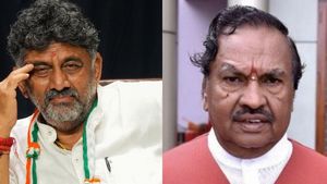 ಸಿಬಿಐ​ ತನಿಖೆಗೆ ಕೋರ್ಟ್ ಅಸ್ತು;  ಬರೆದಿಟ್ಟುಕೊಳ್ಳಿ ಡಿಕೆ ಶಿವಕುಮಾರ್ ಮತ್ತೆ ಜೈಲಿಗೆ ಹೋಗ್ತಾರೆ: ಕೆ ಎಸ್‌ ಈಶ್ವರಪ್ಪ 