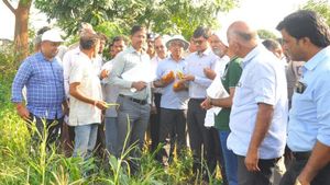 ಕೊಪ್ಪಳ; ಕೇಂದ್ರ ತಂಡದಿಂದ ಸಾಮಾನ್ಯ ಬರದ ಜತೆಗೆ ಹಸಿರು ಬರದ ಅವಲೋಕನ 