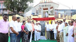 ಮಡಿಕೇರಿ; ಗಾಂಧೀಜಿ ಸ್ಮಾರಕ ಭವನ ನಿರ್ಮಾಣಕ್ಕೆ ಭೂಮಿ ಪೂಜೆ 