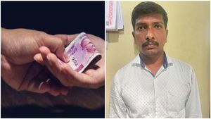  ರೈತರಿಂದ ಲಂಚ ಪಡೆಯುತ್ತಿದ್ದ ಗ್ರಾಮ ಲೆಕ್ಕಾಧಿಕಾರಿಯನ್ನು ಬಂಧಿಸಿದ ಲೋಕಾಯುಕ್ತ ಪೊಲೀಸರು