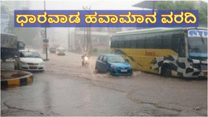 Rain Alert: ಧಾರವಾಡ ಜನರ ಗಮನಕ್ಕೆ: ಮುಂದಿನ 2 ದಿನ ಭಾರೀ ಗಾಳಿ-ಮಳೆ: 'ಹಳದಿ' ಎಚ್ಚರಿಕೆ