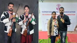  State level Rifle shooting: ಪತಿಗೆ ಚಿನ್ನ, ಪತ್ನಿಗೆ ಬೆಳ್ಳಿ ಪದಕ- ರಾಜ್ಯಕ್ಕೇ ಮಾದರಿಯಾದ ಈ ದಂಪತಿ