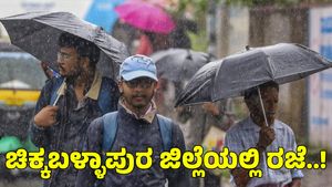 Heavy Rain: ಭಾರಿ ಮಳೆ ಎಚ್ಚರಿಕೆ; ಚಿಕ್ಕಬಳ್ಳಾಪುರ ಜಿಲ್ಲೆಯಲ್ಲಿ ಶಾಲಾ ಕಾಲೇಜುಗಳಿಗೆ ರಜೆ ಘೋಷಣೆ 