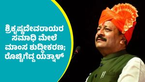 ಶ್ರಿಕೃಷ್ಣದೇವರಾಯ ಸಮಾಧಿ ಮೇಲೆ ಮಾಂಸ ಶುದ್ಧೀಕರಣದ ವಿಡಿಯೋ ವೈರಲ್‌: ರೊಚ್ಚಿಗೆದ್ದ ಯತ್ನಾಳ್‌ 