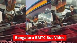 ಬೆಂಗಳೂರಲ್ಲಿ BMTC ಬಸ್‌ನಲ್ಲಿ ಮಹಿಳೆ-ಚಾಲಕ ಜಗಳ, ಕೈ-ಕೈ ಮಿಲಾಯಿಸಲು ಯತ್ನ! ವಿಡಿಯೋ ವೈರಲ್