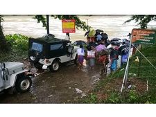 കനത്ത മഴ: കുട്ടമ്പുഴ  പുഴയിൽ ജലനിരപ്പ് ഉയര്‍ന്നു, അപകട സാധ്യത കണക്കിലെടുത്ത് കടത്ത് നിര്‍ത്തിവെച്ചു 