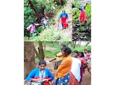   ഊരില്‍  തിരിച്ചെത്തിയ ആദിവാസികള്‍ക്ക് പനിയും ഛര്‍ദിയും, ഡോക്ടര്‍ അശ്വാതിയും സംഘവും കാടുകയറി, ഊരിലെത്തിയത് നാലു മണിക്കൂര്‍ നടന്ന് 