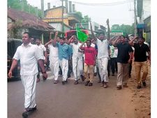 യൂത്ത്‌ലീഗിന്റെ പ്രതിഷേധം ഭയന്ന് മന്ത്രി കെ.ടി ജലീല്‍ താനൂരിലെ ഉദ്ഘാടനത്തിനെത്തിയില്ല 