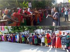 വനിതാമതില്‍ വയനാട്ടില്‍ നിന്ന് പങ്കെടുത്തത് നാല്‍പ്പതിനായിരം സ്ത്രീകള്‍; കണ്ണിയായത് കോഴിക്കോട് നഗരത്തില്‍ 