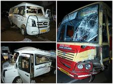 കെഎസ്ആർടിസി ബസ്സും ട്രാവലറും കൂട്ടിയിടിച്ച് 3 മരണം; അപകടം ഒഴിയാതെ ആലപ്പുഴ-ചേർത്തല ദേശീയപാത