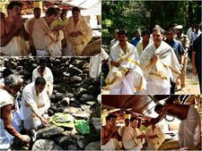 തിരുനെല്ലി ക്ഷേത്രത്തില്‍  ബലിതര്‍പ്പണം നടത്തി രാഹുല്‍ഗാന്ധി: ബലി പൂര്‍വികര്‍ക്കും ജവാന്‍മാര്‍ക്കും!