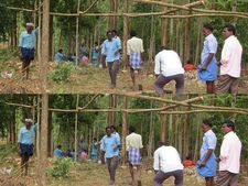ആറാം ദിവസവും സൂര്യനെല്ലിയില്‍ ഭൂരഹിതര്‍ റവന്യൂ ഭൂമി കയ്യേറി: കുടില്‍ നിര്‍മ്മിച്ച് താമസം ആരംഭിച്ചു!!