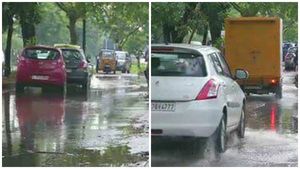 കൊച്ചിയിൽ കനത്ത മഴ തുടരുന്നു: റോഡ് തകർന്ന് കാറുകൾ പത്തടി താഴ്ചയിലേക്ക് പതിച്ചു