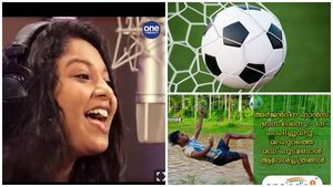 നമ്മുടെ ബോളും ഇങ്ങടെ ഗോളും.... മലപ്പുറത്ത് ആവേശം പകര്‍ന്ന് ഫുട്‌ബോള്‍ കിസ്സ പറയുന്ന ഗാനം