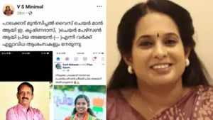 പാലക്കാട്‌ ജാതി പറഞ്ഞ്‌ ബിജെപി കൗൺസിലറുടെ ആശംസ; വിവാദമായപ്പോൾ പോസ്റ്റ് മുക്കി