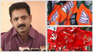 തിരുവനന്തപുരത്ത് ബിജെപിക്ക് വമ്പന്‍ തിരിച്ചടി; സ്ഥാനാര്‍ത്ഥിയും കുടുംബവും അടക്കം 30ഓളം പേര്‍ സിപിഎമ്മില്‍