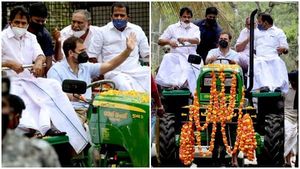 രാഹുൽ ട്രാക്ടർ ഓടിക്കുന്നത് പ്രോത്സാഹന സമ്മാനം പോലും കിട്ടാൻ സാധ്യതയില്ലാത്ത കോമാളിത്തരം, രാഹുൽ ഗാന്ധിക്കെതിരെ