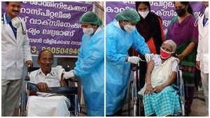 പുതുതലമുറയ്ക്ക് മാതൃകയും ആത്മവിശ്വാസവും; 100 പിന്നിട്ട റോസയും തോമസും കൊറോണ വാക്‌സിനെടുത്തു