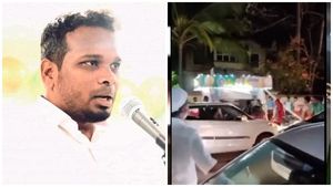 തന്റെ വാഹനം അക്രമിച്ചവര്‍ ഇവരാണ്.... വീഡിയോ പുറത്ത് വിട്ട് ഫിറോസ് കുന്നംപറമ്പില്‍, ചുവന്ന മുണ്ടുടുത്തവര്‍