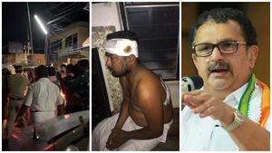 നേമത്ത് കെ മുരളീധരനെ തടഞ്ഞ് ബിജെപിക്കാർ, കോൺഗ്രസ്-ബിജെപി സംഘർഷം, മൂന്ന് പേർക്ക് പരിക്ക്