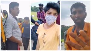 'നിന്റെയൊക്കെ സദാചാര പൊട്ടലുംകൊണ്ട് എന്റടുത്ത് വരല്ല്'; വൈറലായി വീഡിയോ