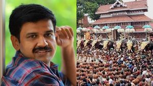തൃശൂര്‍ പൂരം നടത്താതിരിക്കാന്‍ കുപ്രചരണം: ആചാരം അട്ടിമറിക്കാന്‍ കടും പിടിത്തം അരുത്:സന്ദീപ് വാര്യര്‍