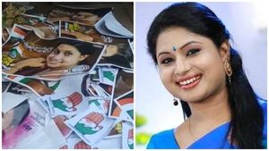 വട്ടിയൂര്‍ക്കാവില്‍ വോട്ട് കച്ചവടം? വീണ എസ് നായരുടെ ഉപയോഗിക്കാത്ത പോസ്റ്ററുകള്‍ ആക്രക്കടയില്‍ വിറ്റു