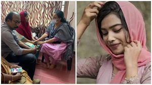 മുഖ്യമന്ത്രിയുടെ മൗനം ചെയ്തതൊക്കെ തെറ്റാണെന്ന ബോധ്യം കൊണ്ട്, മൊഫിയയുടെ വീട്ടിലെത്തി കെകെ രമ
