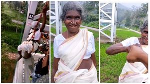 സിപ് ലൈനിൽ പറന്ന് 72 കാരി മുത്തശ്ശി; പാറു അമ്മ ചുമ്മാ പൊളിയെന്ന് സോഷ്യൽ മീഡിയ,വീഡിയോ വൈറൽ