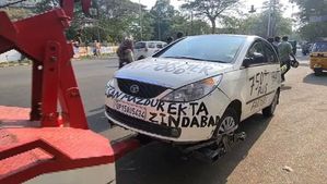 പ്രധാനമന്ത്രിക്കെതിരെ വാചകമെഴുതിയ കാര്‍ തിരുവനന്തപുരത്ത്; എത്തിയത് പഞ്ചാബ് സ്വദേശി 