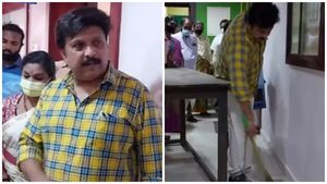 'ഞാനെന്താ പൊട്ടനാണോ'? പൊട്ടിത്തെറിച്ച് ഗണേഷ് കുമാർ, വൃത്തിഹീനമായ ആശുപത്രി തൂത്തുവാരി എംഎൽഎ