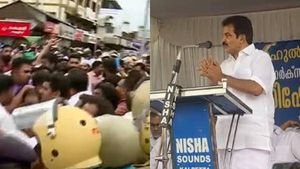 പ്രതിഷേധം അലയടിക്കുന്നു; കോണ്‍ഗ്രസിന്റെ കൂറ്റന്‍ റാലി, പൊലീസും പ്രവര്‍ത്തകരും തമ്മില്‍ ഉന്തുംതള്ളും