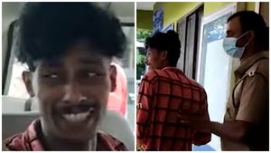 അച്ഛനേയും അമ്മയേയും കാണണം;  പോലീസ് ജീപ്പില്‍  കരഞ്ഞ് നിലവിളിച്ച്  പീഡനക്കേസിലെ പ്രതി