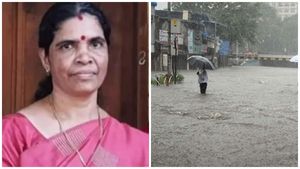 കാസർകോഡ് മഴ കുറഞ്ഞു; ഭീമനടിയിൽ ഒഴുക്കിൽപ്പെട്ട റിട്ടയേഡ് അധ്യാപികയുടെ മൃതദേഹം കണ്ടെത്തി