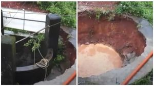  മഴ: കാസർഗോഡ് നിമിഷനേരം കൊണ്ട് ഇടിഞ്ഞ് താണ് കിണർ; വീഡിയോ