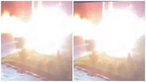 നിയന്ത്രണംവിട്ട ബൈക്ക് കാറിലിടിച്ചു;യുവാവ് തൽക്ഷണം മരിച്ചു, ബൈക്ക് കത്തിയമർന്നു