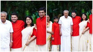 ചുവപ്പ് വിട്ടൊരു കളിയില്ല; ഓണാഘോഷവുമായി മുഖ്യമന്ത്രിയും കുടുംബവും; ചിത്രം പങ്കുവെച്ച് റിയാസ്‌